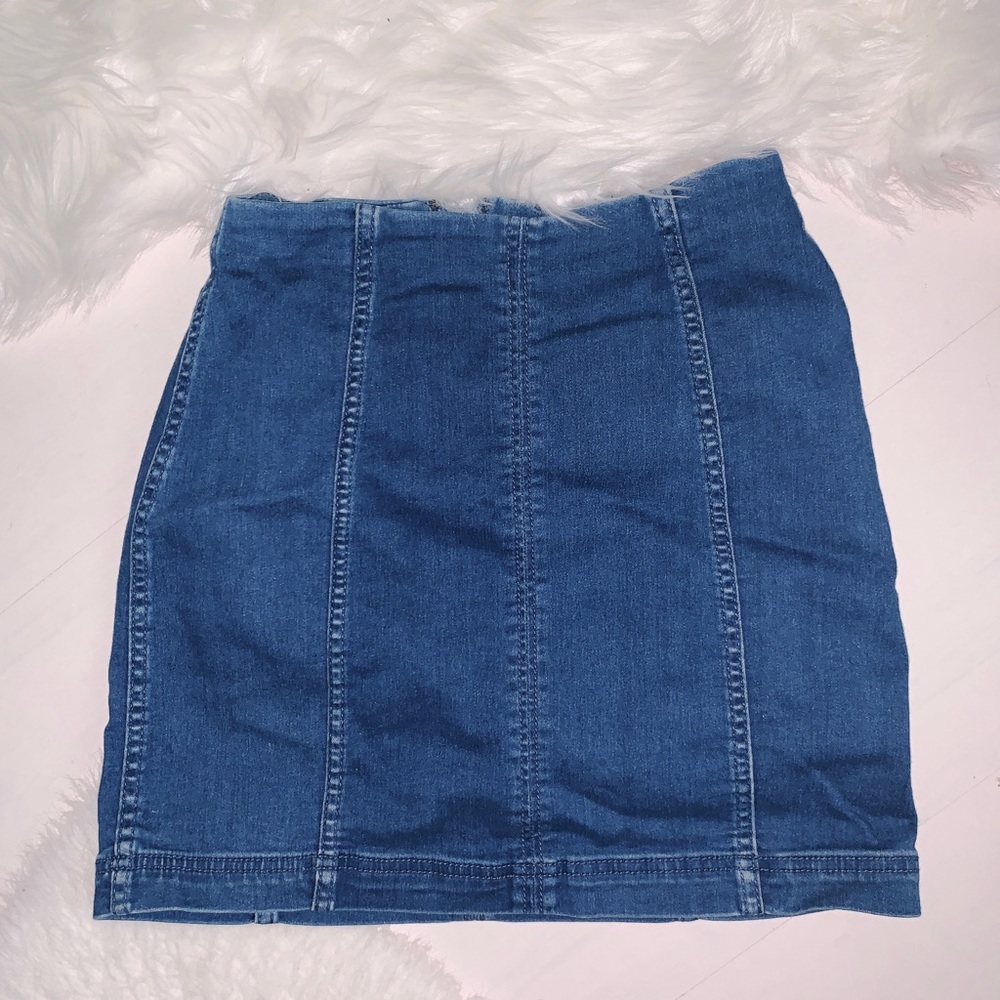 Free people denim skirt